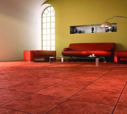 Ceramica 40x40 Cotto 2da Cortines Piso Rojo Colonial Cuotas