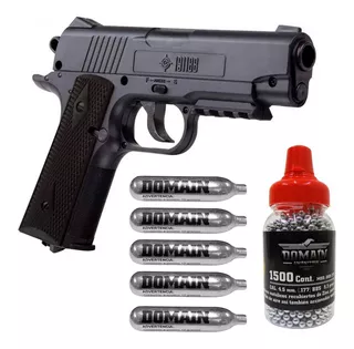 Pistola Deportiva Crosman 5 Tanques Co2 1500 Municiones