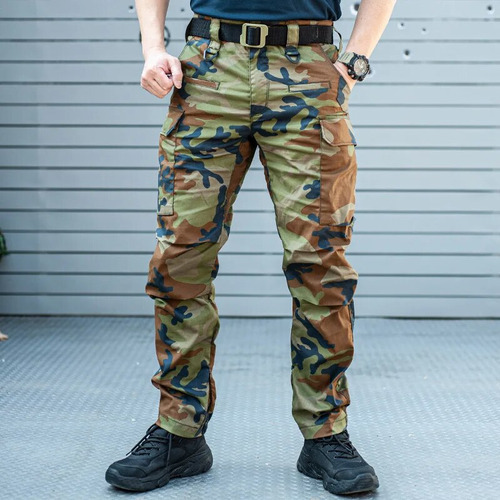 Pantalones Tácticos Para Hombre Tipo Cargo  Resistentes Al D