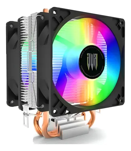 Cooler Duplo Led Rgb Para Processador Cpu Pc Computador Gamer Int...