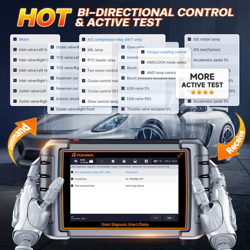 Scanner Foxwell Nt809ts Obd2 Diagnóstico Tpms Developer