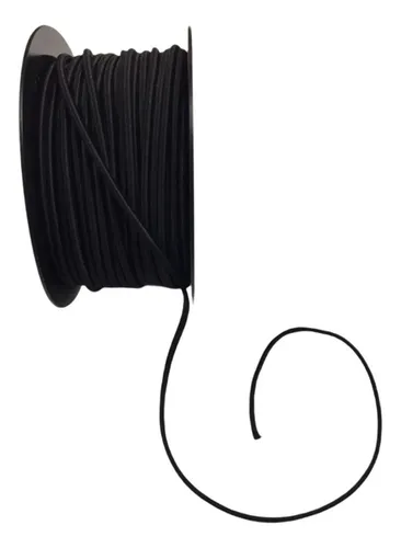 Cordón Elástico Redondo De 4mm X Rollo 50 Mts