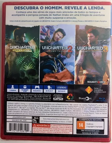 Uncharted collection - Ps4 - Turok Games - Só aqui tem gamers de verdade!