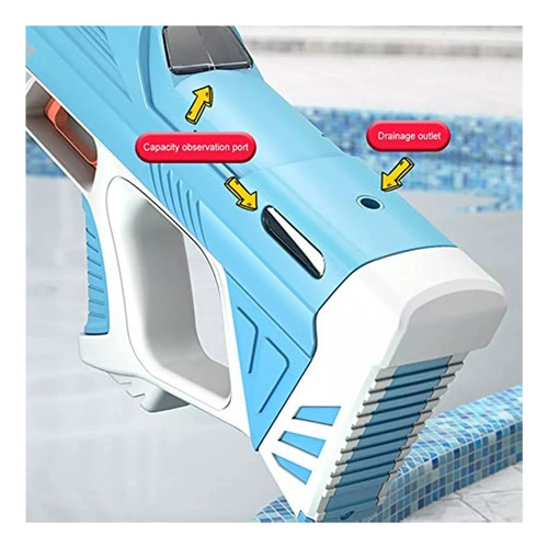 43cm Pistola Agua Eléctrica Con Succión Automática Agua