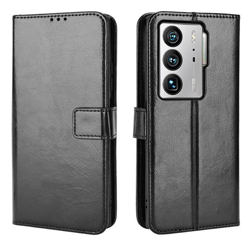 Funda Anticaída For Zte Axon 40 Ultra Cuero Flip Cartera