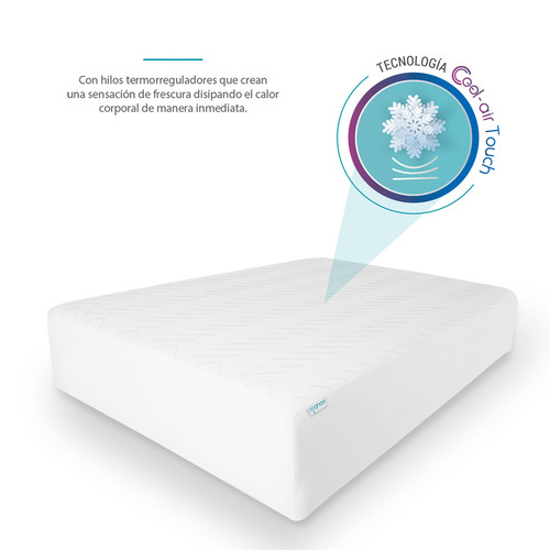 Sognare cool proof protector colchón tamaño matrimonial tecnología impermeable y lavable