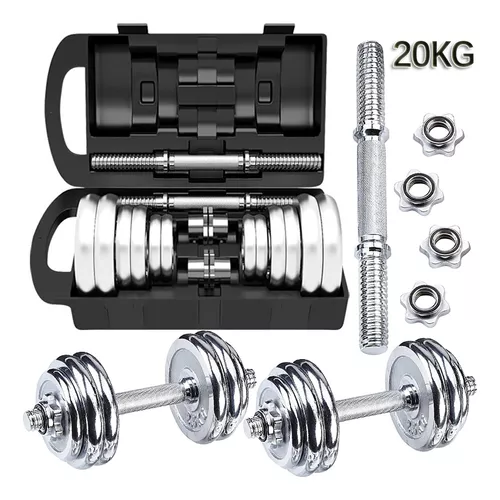 Altera Kit de Mancuernas 15 Kg 12 Discos y 2 Barras Pesas Ajustables con  Estuche para Ejercicio : .com.mx: Deportes y Aire Libre