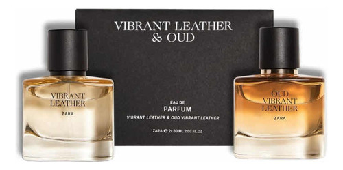 Perfume Zara Vibrant Leather & Oud Pack 2x60ml Oferta!!