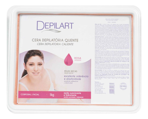 Cera Depilatória Quente 1kg Depilart Rosa