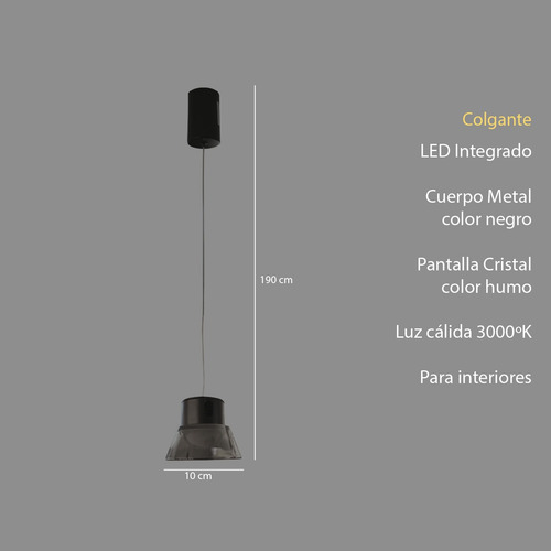 Colgante Negro Maver Marca Class
