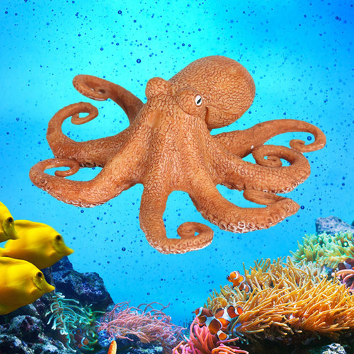 3 Uds Figuras De Pulpo De Animales Marinos Animales Marinos