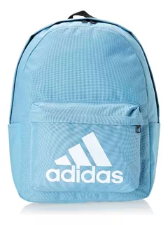 Mochila Masculina E Feminina Clássica Cor Preloved Blue/White Desenho do tecido Liso adidas