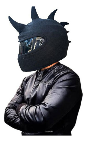 Funda Protectora Casco Motocicleta Felpa De Dibujos Animados