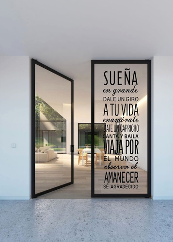 Vinil Decorativo Pared Frases Motivacionales Sueña En Grande