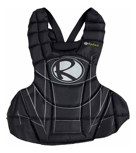 Peto Radach Para Catcher Béisbol Sóftbol Negro Extragrande