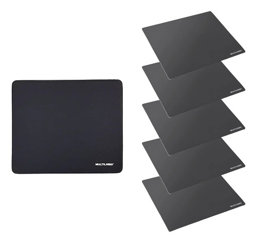 Kit 5 X Mousepad Basico Simples Multilaser Atacado Ac027