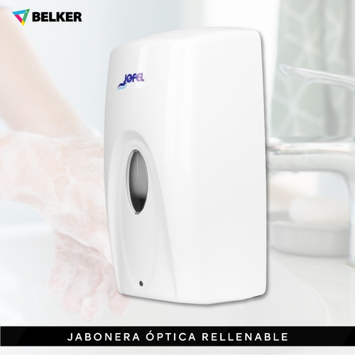 Jabonera Automática Dispensador Blanco Jofel 1 Lt 5 Pzas