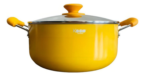Bateria Cocina 7 Piezas Keep Titanium Pro 4 Premium Amarillo