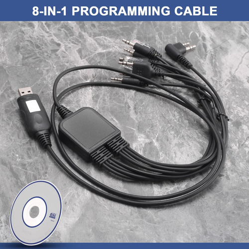 Nuevo Cable De Programación Usb 8 En 1 Para Motorola
