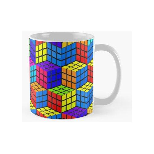 Taza La Ilusión De Rubik Calidad Premium