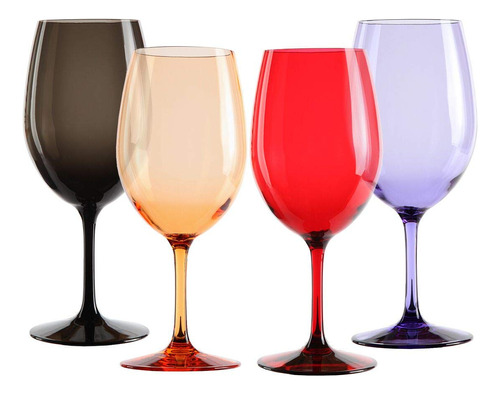 Lily's Home Copas De Vino Acrlicas Irrompibles, Hechas De Pl