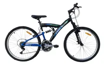 Comprar Bicicleta Mountain Bike Firebird Doble Suspension Rodado 26 Color Negro\u002Fazul Tamaño Del Cuadro M