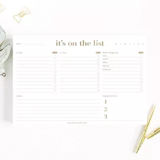 Bliss Collections Essential To Do List 6 X 9 Con 50 Hojas De