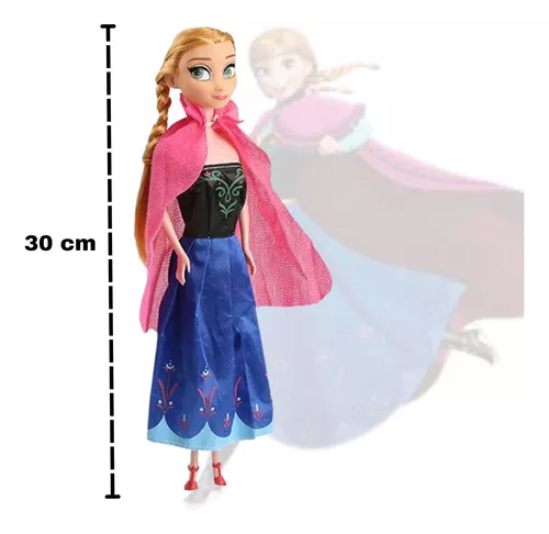 Boneca Frozen Elsa e Anna Musical Articulada 30cm Infantil