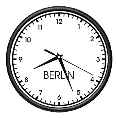Hora De Berlin Negocio Reloj De Pared De Oficina De Rel...