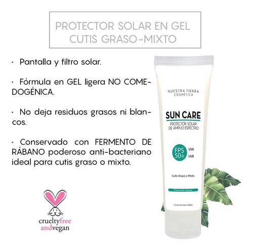 Imagen 4 de 6 de Protector Solar En Gel Para Cutis Graso/mixto Fps 50+