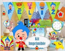 Comprar Kit Imprimible Payaso Plim Plim Cumpleaños Candy Bar Fiesta