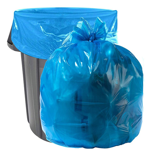 Aluf Plastics Bolsas De Basura Azules Resistentes De 55 Galo