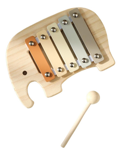 Xilófono De Madera De 5 Notas, Instrumento De Percusión,
