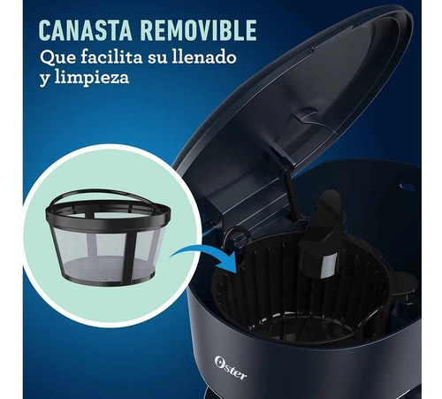 Cafetera Programable Oster De 12 Tazas Con Auto Apagado