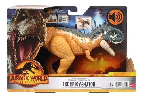 Dino Jurassic World Skorpiovenator Ruge Y Golpea Mattel