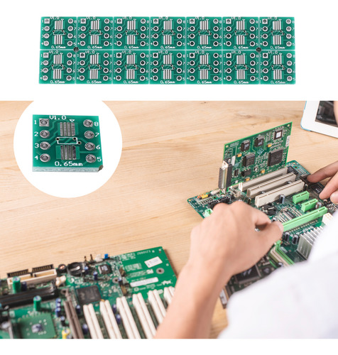 Adaptador Sop8 Ssop8 Tssop8 Smd A Dip8, 0.65/1.27 Mm Pcb, 50