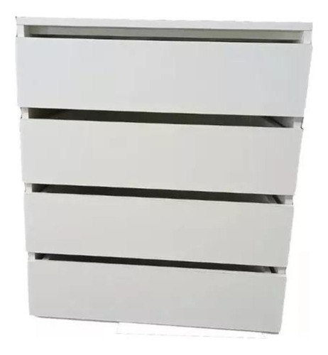Gaveteiro 70cm L X 70cm A 4 Gavetas- Mdf Branco 15mm