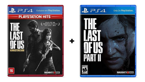 Kit Jogo The Last Of Us + Jogo The Last Of Us 2 Ps4 (físico)