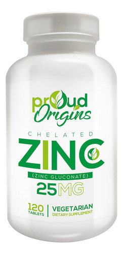 Proud Origins Zinco Quelatado 25mg - 120 Tabs