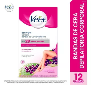 Veet Bandas Cera Fria Corporal Piel Normal