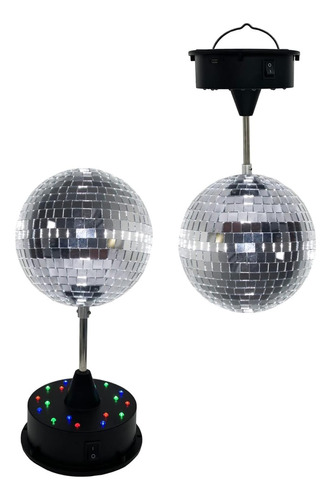 Espejo Led De 5 Pulgadas Bola De Discoteca Luz De Fiest...