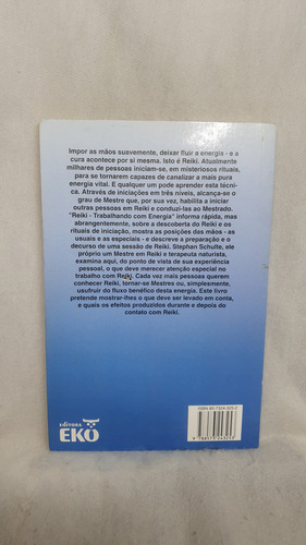 Livro Reiki - Trabalhando Com Energia - Stephan Schulte - Editora Eko (Usado)