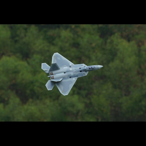 Jato Xfly F-22 Pnp 4s Raptor 2 Turbinas 40mm Rc Aeromodelo Cinza