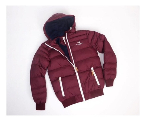 Campera Inflada Santa Barbara Nylon/micropolar Bordó