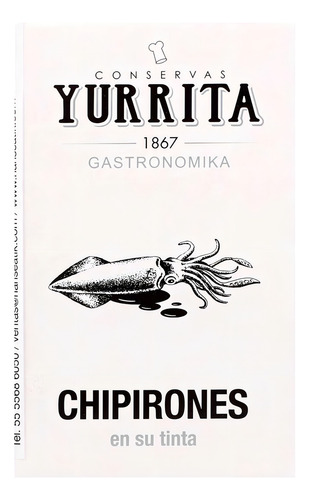 Calamar Yurrita En Su Tinta 111g