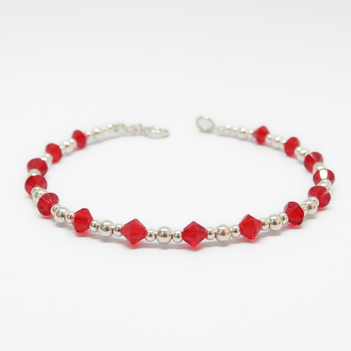 Pulsera Plata 925 - Pulsera Con Cristales - Pulsera Mujer 