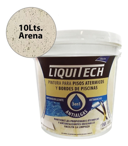 Pintura Impermeable Para Pisos Atermicos 10 Lts 