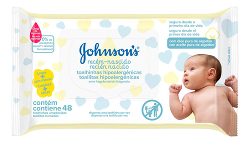 Johnson´s Recién Nacido Toallas Húmedas X 48un