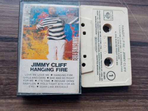 Fita K7 Jimmy Cliff - Hanging Fire ( Nacional 1988) (Usado)