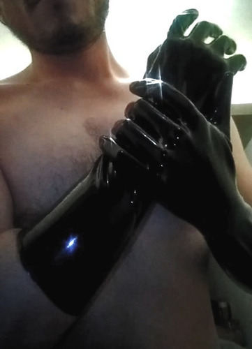 Guantes Negros 100% Rubber Fashion Hombre